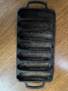 Martha Stewart Black Cast Iron Multi-Cob Grill Pan